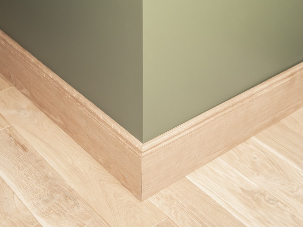 Plinthes Chêne A/B 20x150 non traité 1,5-2,5m Profil Hamburger Altdeutsch Altberliner